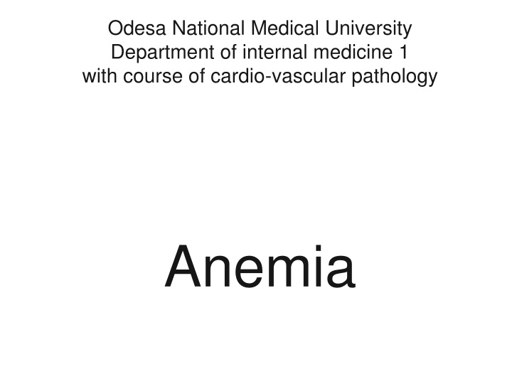 Red Blood Cell Abnormalities in Anemia: A Detailed Overview