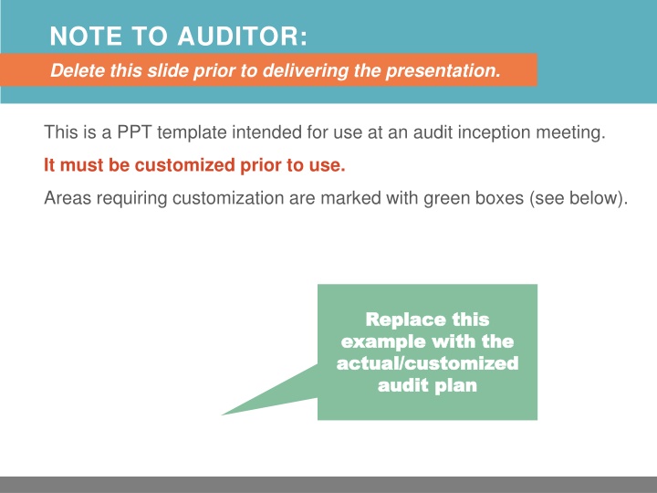 The WSP Audit Process
