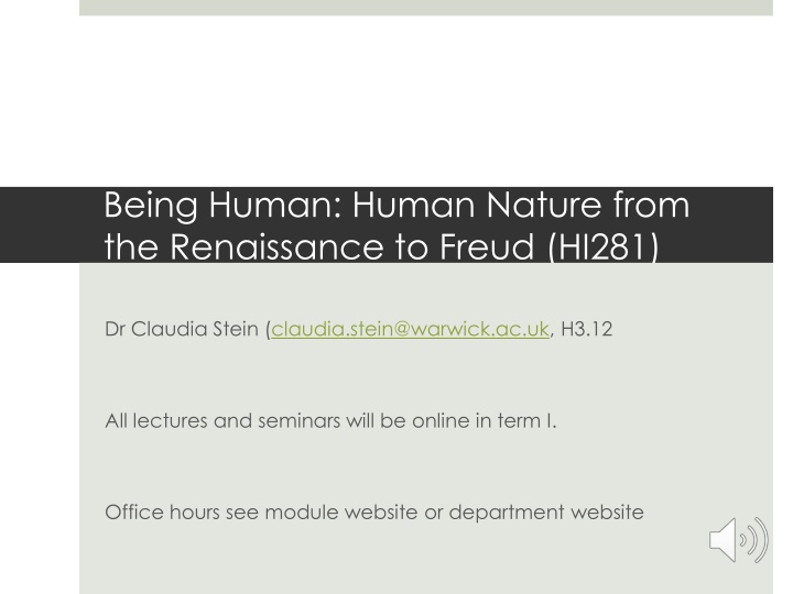The Evolution of Human Nature in Western Culture