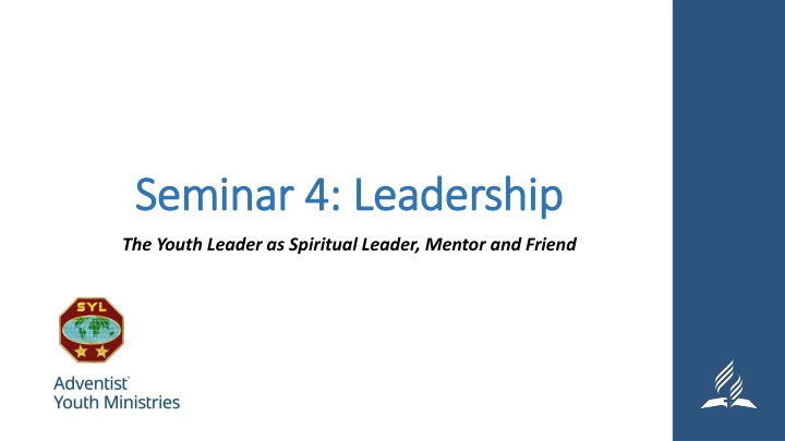 Developing the Christian Youth Leader: A Journey of Spiritual Leadership