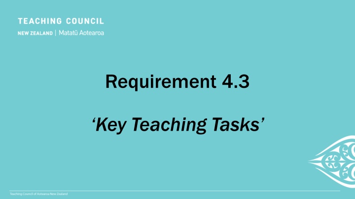 Key Teaching Tasks and Partnerships in Assessment Framework
