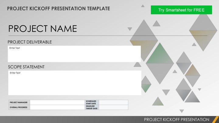 Comprehensive Project Kickoff Presentation Template