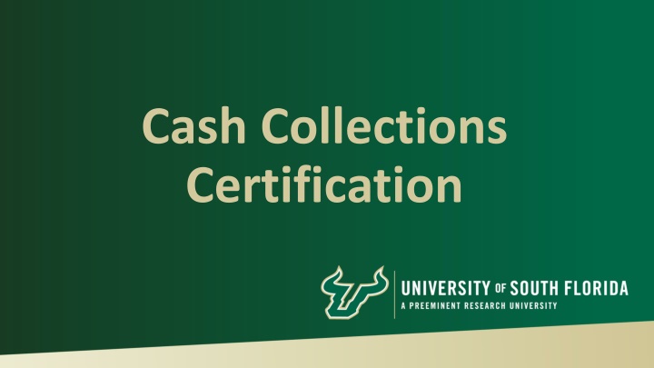 Cash Collections Certification and Accountability Training
