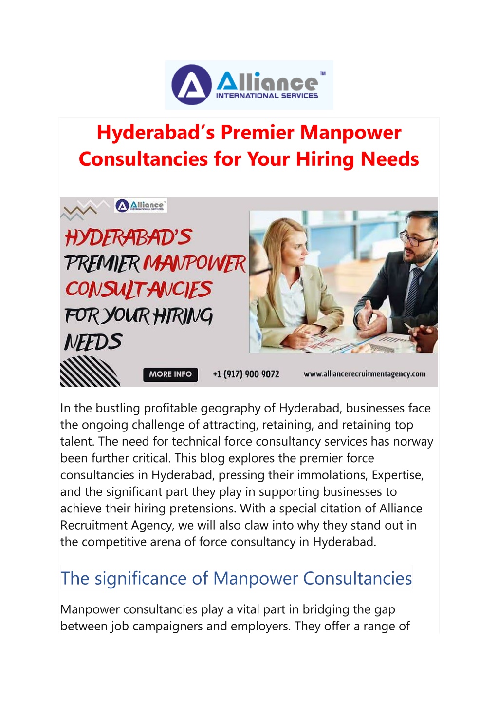 hyderabad s premier manpower consultancies l.w