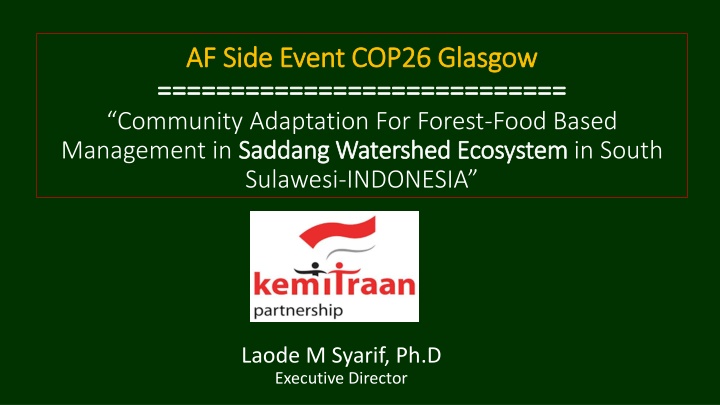 Enhancing Community Resilience in South Sulawesi: A Sustainable Approach to Climate Adaptation