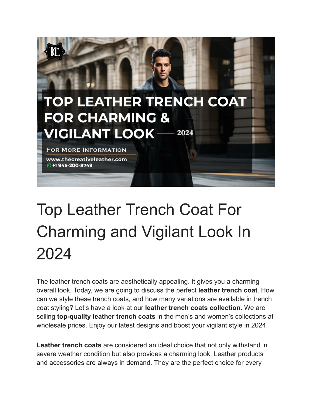 top leather trench coat for charming and vigilant l.w