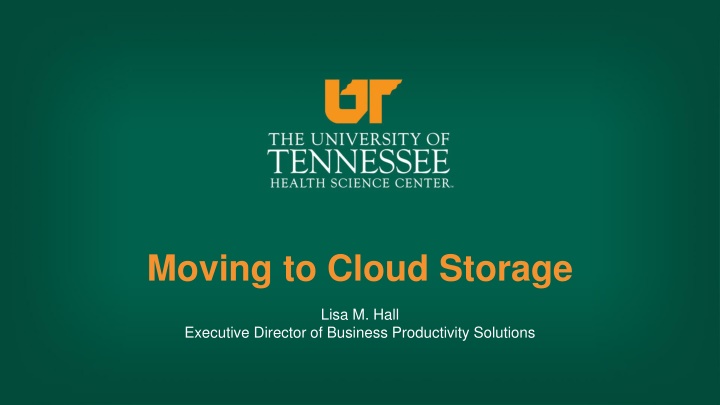 Transitioning to Cloud Storage Strategy