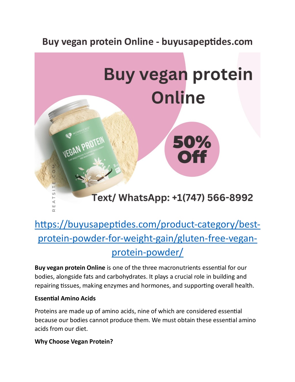 buy vegan protein online buyusapeptides com l.w