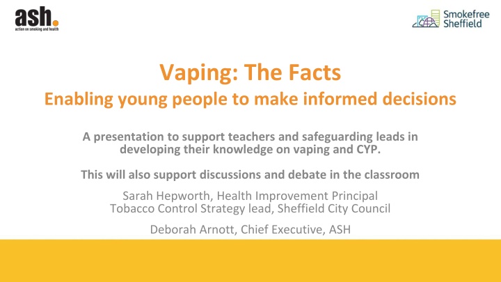 Vaping Among Young People: Facts and Figures