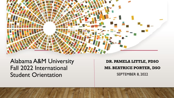 International Student Orientation at Alabama A&M University Fall 2022
