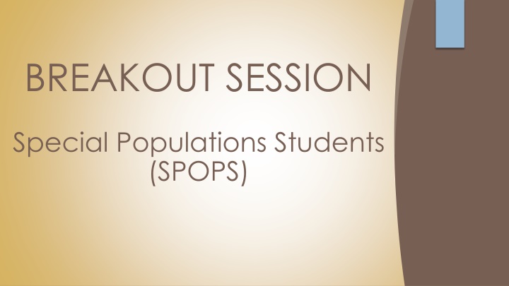 Special Populations Students in CTE Programs