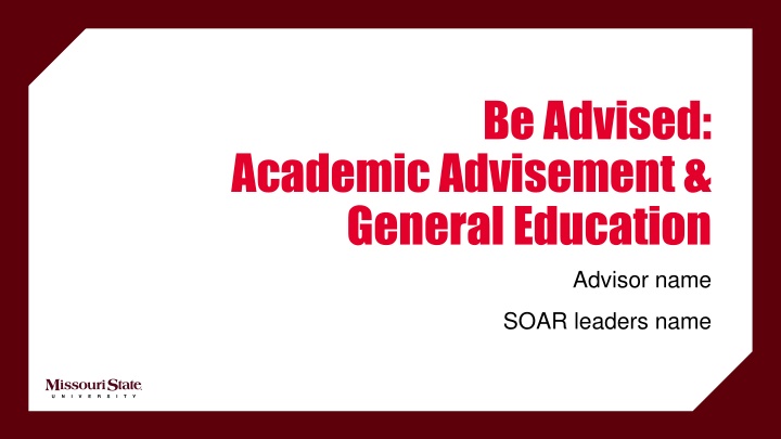 General Education at Missouri State University