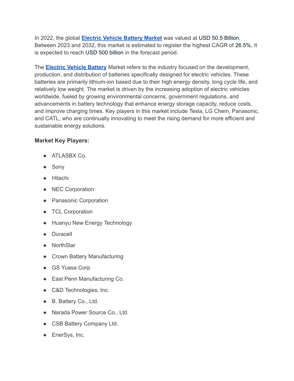 in 2022 the global electric vehicle battery l.w