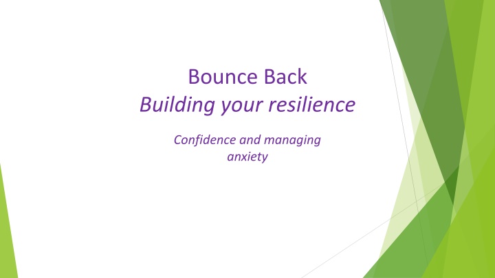 Building Resilience and Confidence: A Guide to Overcoming Anxiety