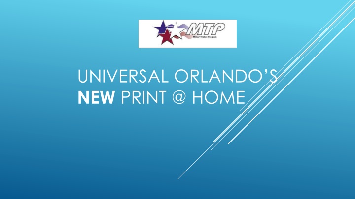 Universal Orlando's New Print @ Home Ticketing System