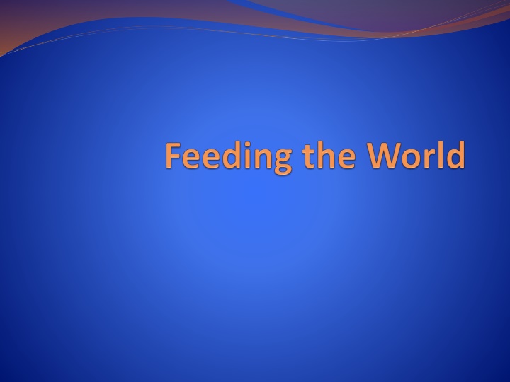 Nutrition and Food Security