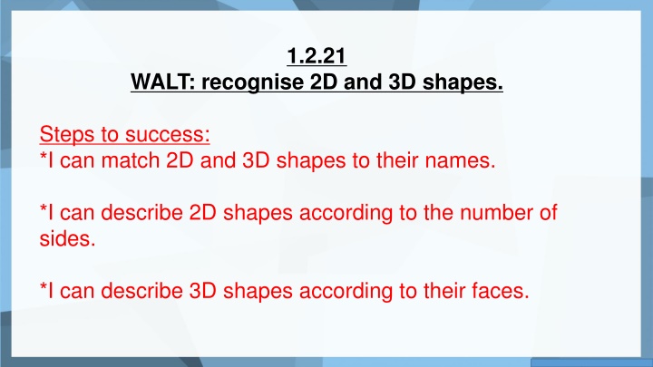 Shapes Recognition Activities for Students