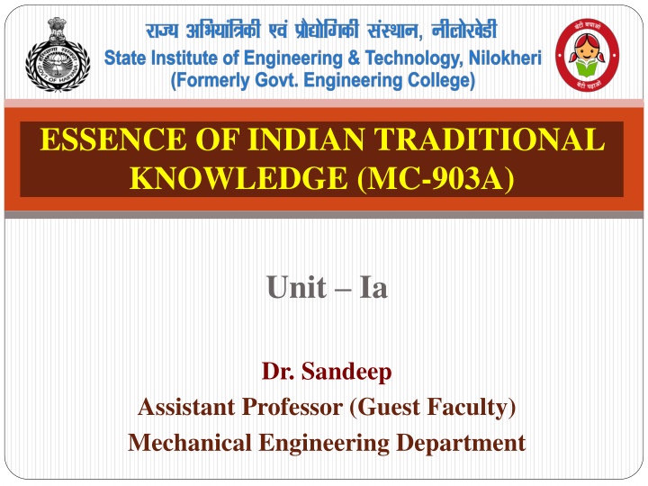 Essence of Indian Traditional Knowledge: Vedic Culture and the Vedas