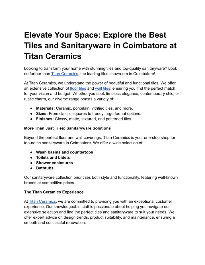 elevate your space explore the best tiles n.w