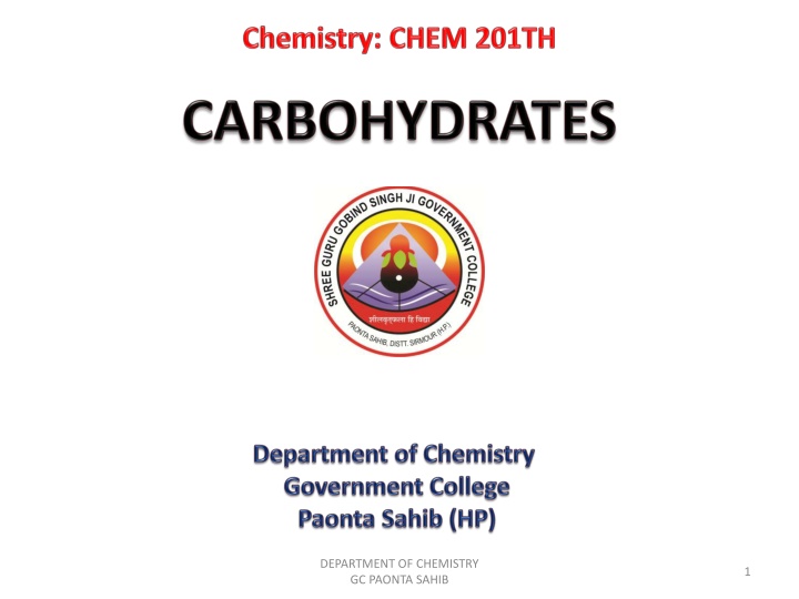 Structural Insights into D-Fructose: Chemistry Department Findings