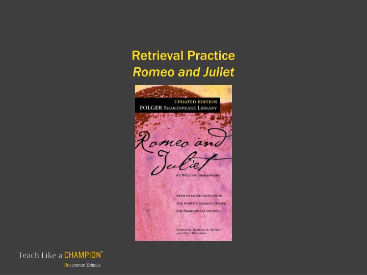 Shakespearean Retrieval Practice for Students