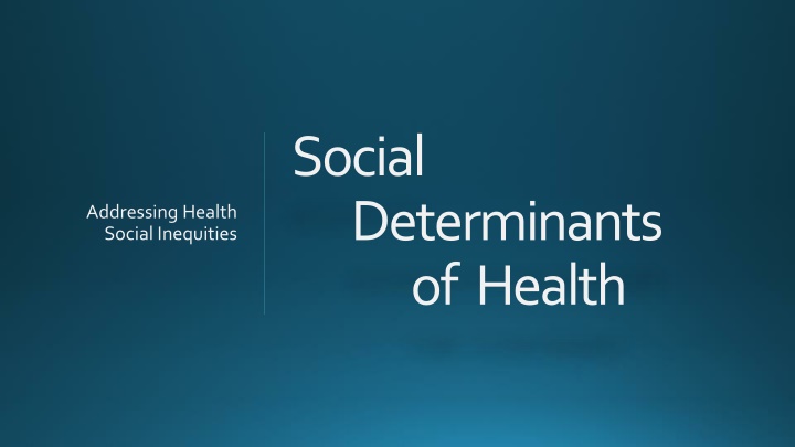 Social Determinants of Health and Their Impact on Well-being