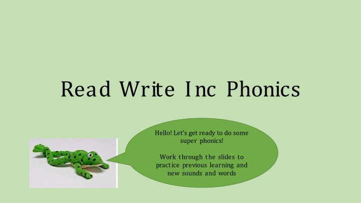 Fun Phonics Practice with Read Write Inc.