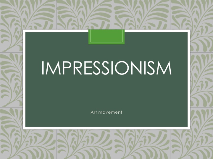 Impressionism: Art Movement in the 19th Century