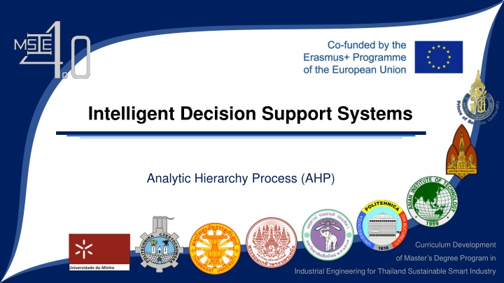 Analytic Hierarchy Process (AHP) for Sustainable Smart Industry Curriculum Development