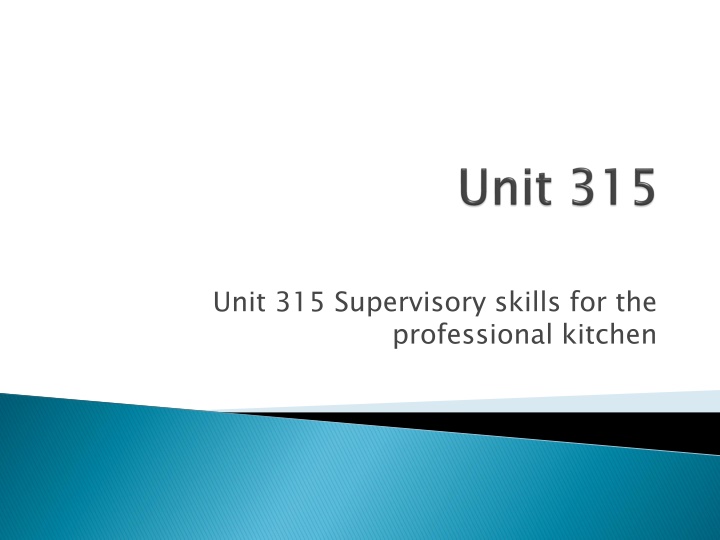 Food Safety Legislation and Supervisory Roles in the Hospitality Industry