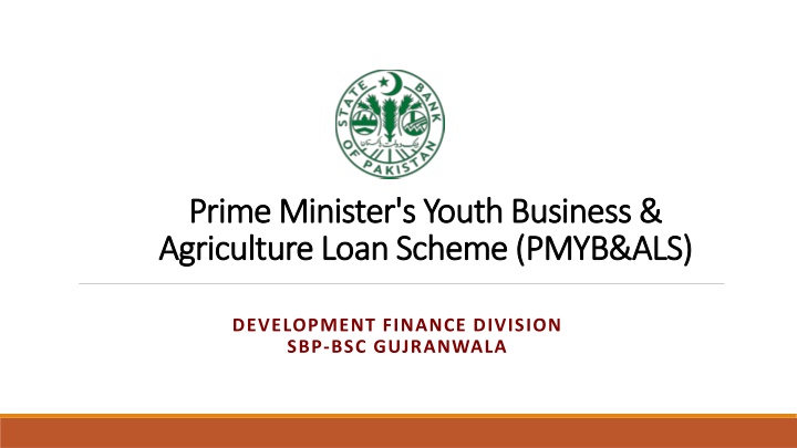 Challenges in SME Financing and Agriculture Loan Schemes in Pakistan