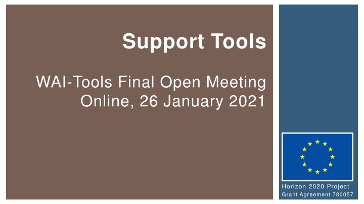 Comprehensive Web Accessibility Tools and Generators for Horizon 2020 Project