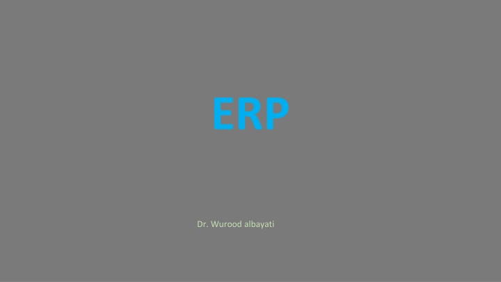Enterprise Resource Planning (ERP) Systems
