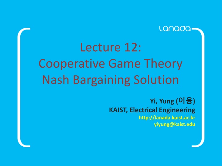 Overview of Cooperative Game Theory and Bargaining Solutions