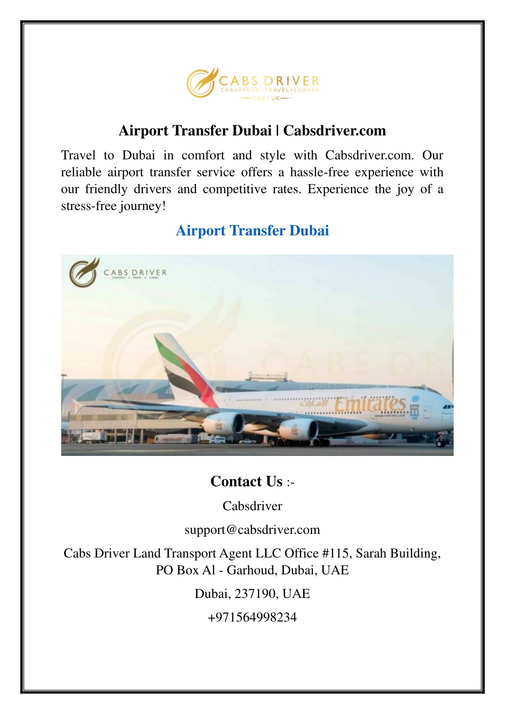 airport transfer dubai cabsdriver com l.w