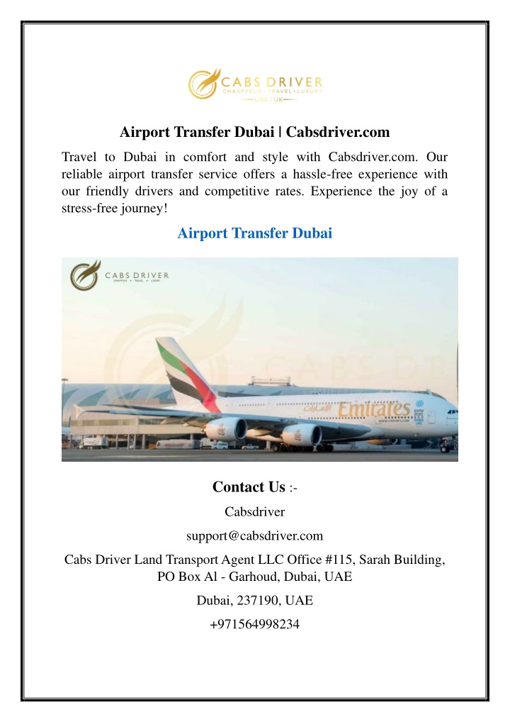 airport transfer dubai cabsdriver com n.w