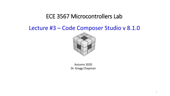 Microcontrollers Lab Project Setup Guide for Code Composer Studio v.8.1.0