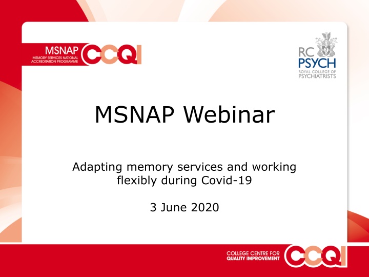 Adapting Memory Services and Working Flexibly During Covid-19 Webinar Insights