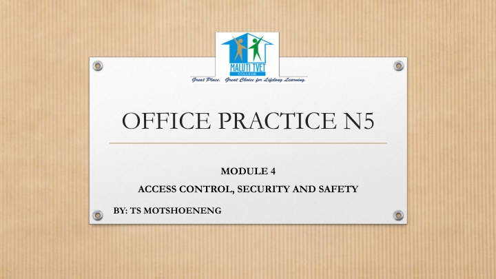 Enhancing Access Control, Security, and Safety in the Workplace