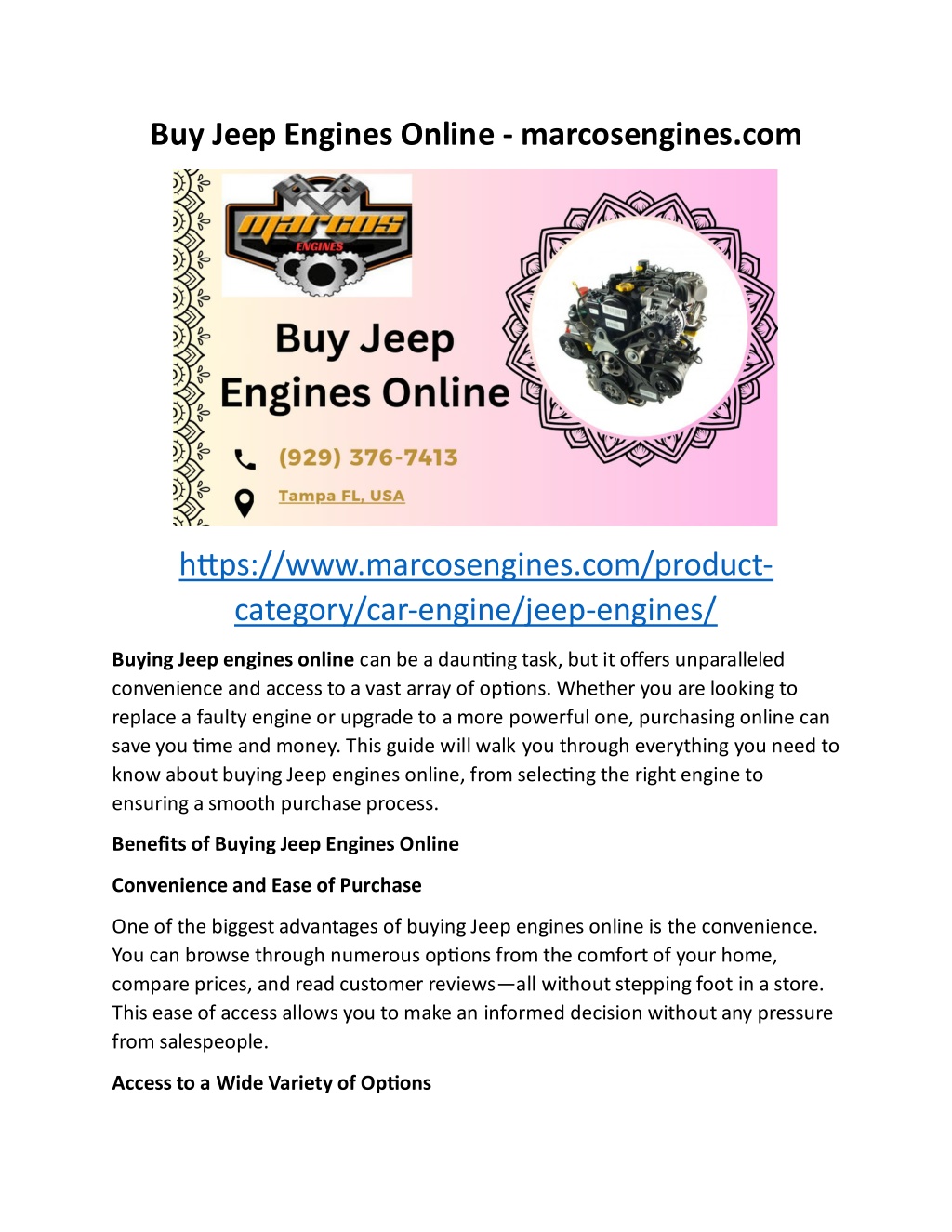 buy jeep engines online marcosengines com l.w