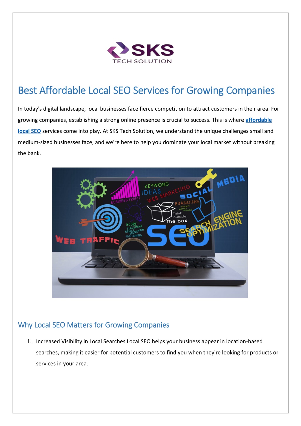 best affordable local seo services for growing l.w