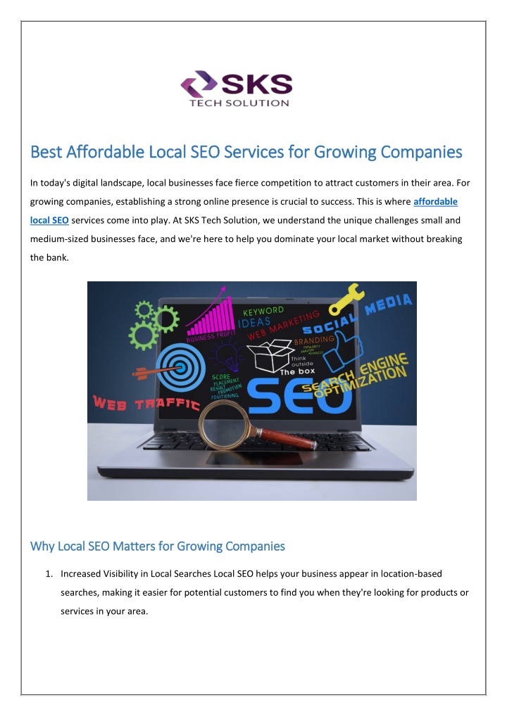 best affordable local seo services for growing n.w