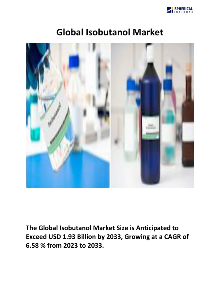 global isobutanol market n.w