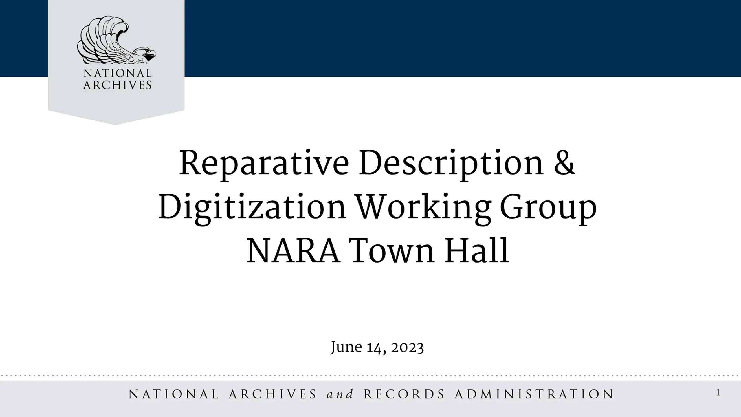 Reparative Description & Digitization: Transforming Archive Practices