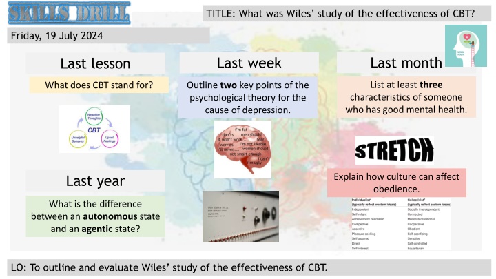 Evaluating the Effectiveness of Cognitive Behavioral Therapy (CBT) in Treating Depression