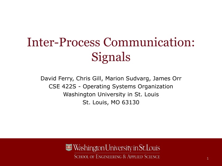 Inter-Process Communication Signals in Operating Systems