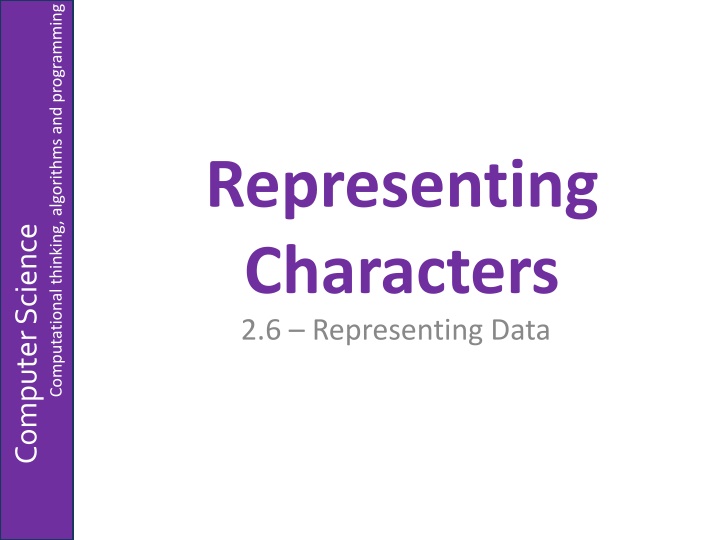 Character Sets in Computer Science