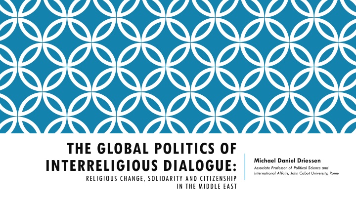 State-Sponsored Interreligious Dialogue in the Middle East: A Political Analysis