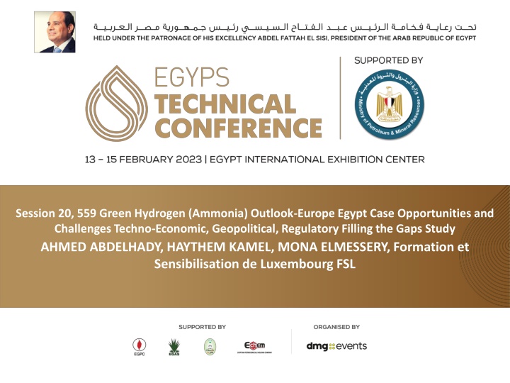 Green Hydrogen (Ammonia) Outlook: Europe-Egypt Case Study