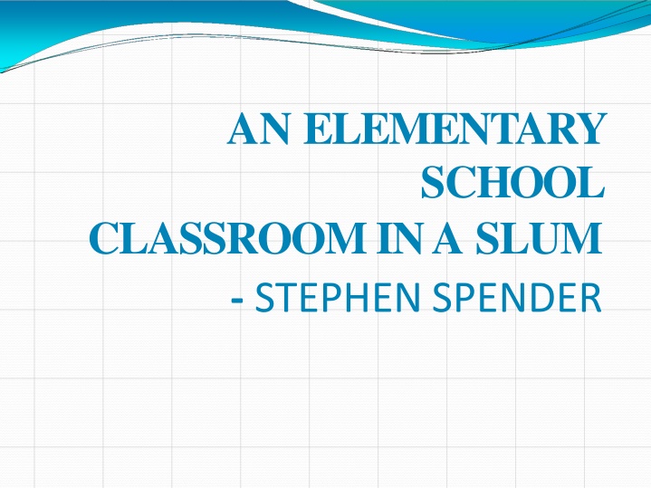 A Poetic Reflection on Inequality in an Elementary School Classroom